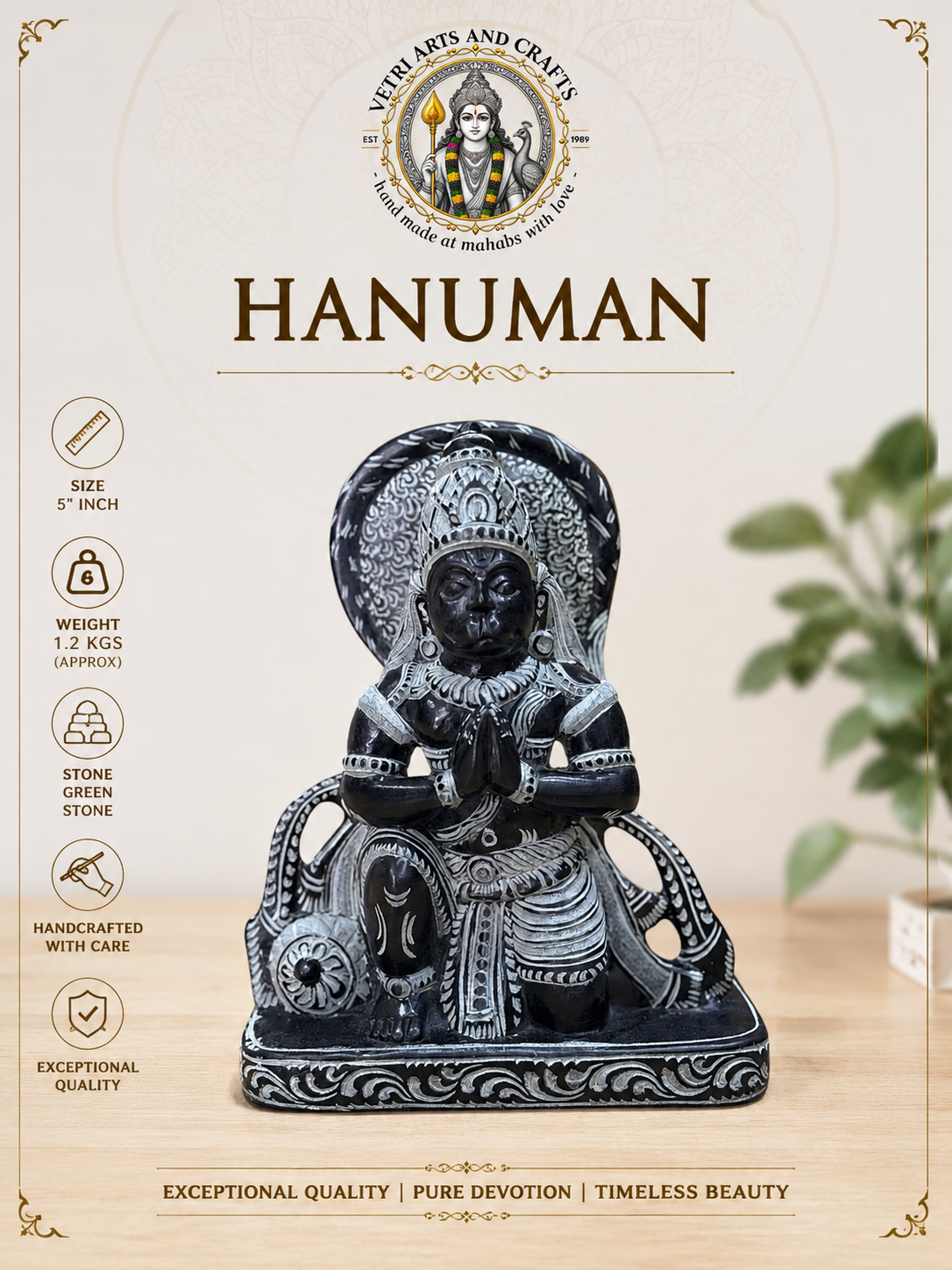 lord-hanuman-green-stone-statue