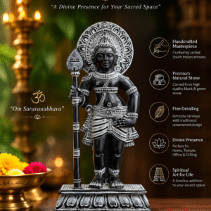 5" inch Balamurugan with vel statue